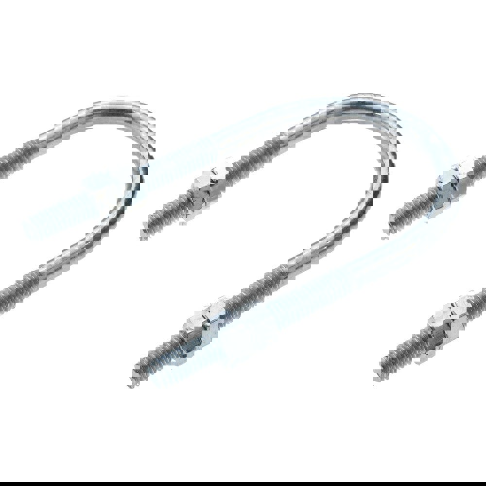 Round U-Bolt: Without Mount Plate, 3/8-16 UNC, 2-1/2